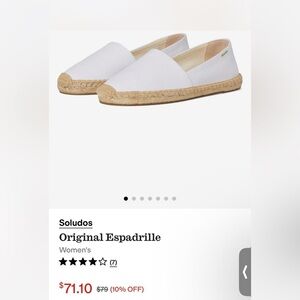 Soludos Classic White Espadrilles